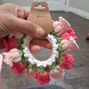 Handmade Floral Hair Scrunchie